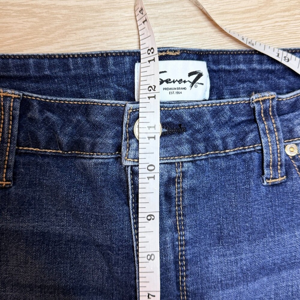 Seven 7 Jean Shorts Women's Size 12 High Rise Weekend Short - Picture 7 of 8